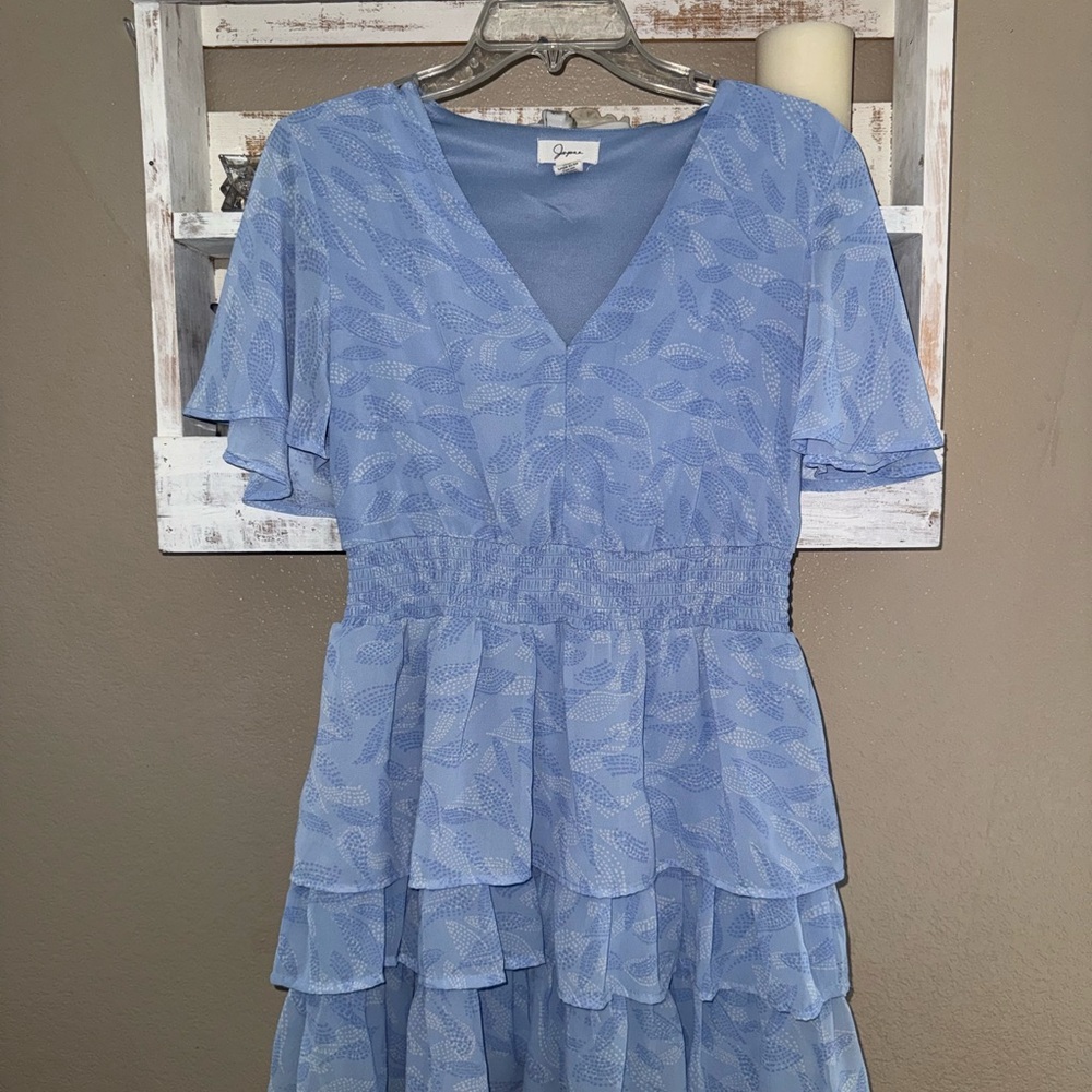 Japna Blue Layered Dress